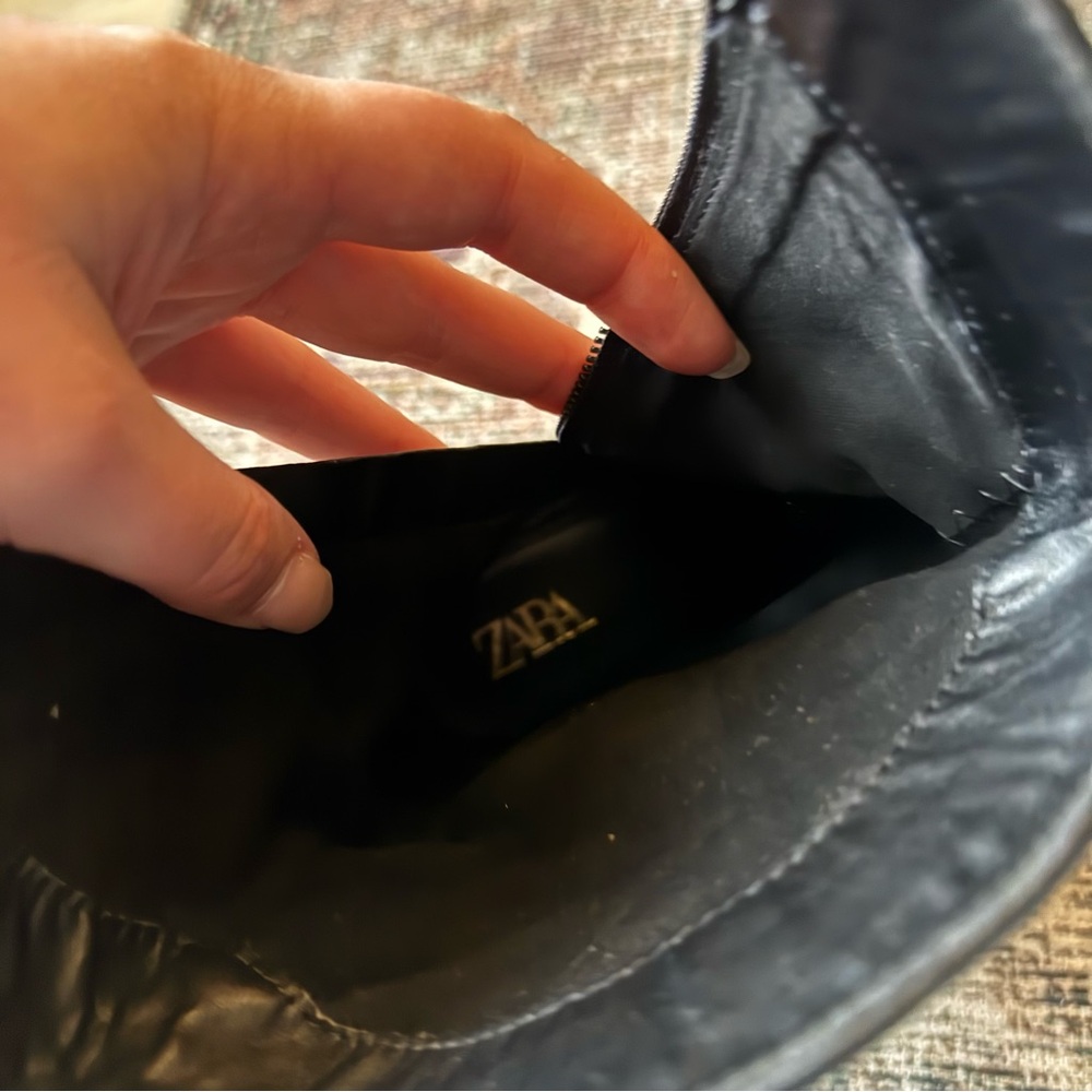 Zara Black witch Western Heeled Boots - Picture 8 of 8